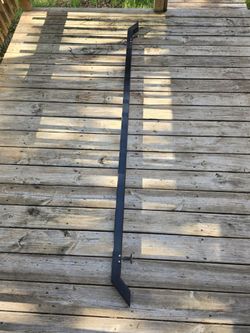 8 Ft Modern Black Metal Stair Handrail (93 Inches) - Heavy Duty Wall Mount