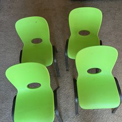 Kids green School Chairs 