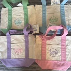 Trader Joe’s Mini Tote bags - Easter/Pastel Colors