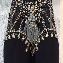 Black Beaded Dress