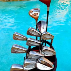 15PC MENS TOMMY ARMOUR TAYLORMADE GOLF CLUBS SET EVERYTHING U NEED!!!