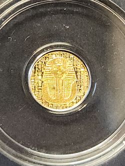 Egyptian King Tut 24K Gold Coin