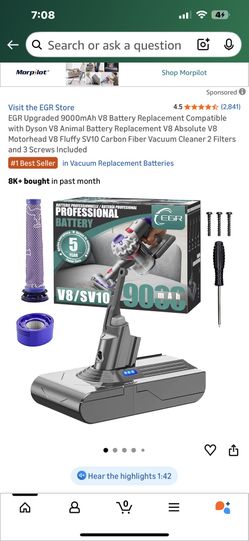 dyson professional battery replacement new