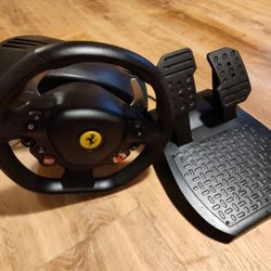 Gaming Steering Wheel & Petals(ThrustMaster)