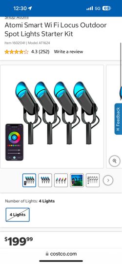Atomi smart spot lights