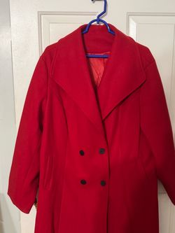 New! 3X Gorgeous Red Ladies Coat