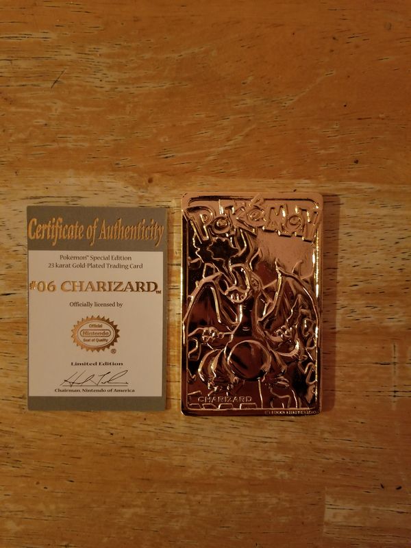 Pokemon Charizard Special Edition 23 Karat Gold Plated Trading Card For Sale In Los Angeles Ca Offerup Pokemon Charizard Special Edition 23 Karat Gold Plated Trading Card For Sale In Los Angeles Ca Offerup