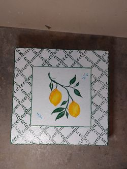 hand-painted Garden stepping stone Sealed