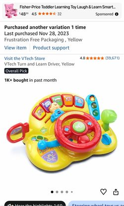 Fisher- price walker and VTech Turn and learn driver