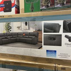 Fabric Power Sectional