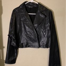 Leather SHEIN Jacket