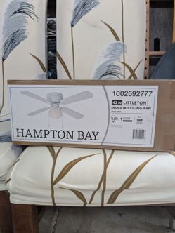 Littleton 42 in. LED Indoor White Ceiling Fan with Light Kit