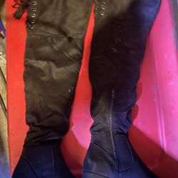Brand New Black Thigh High Boots