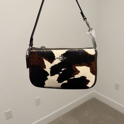 Coach cow print bag