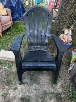 two heavy duty black chairs