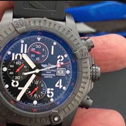 Breitling limited edition super avenger black steel
