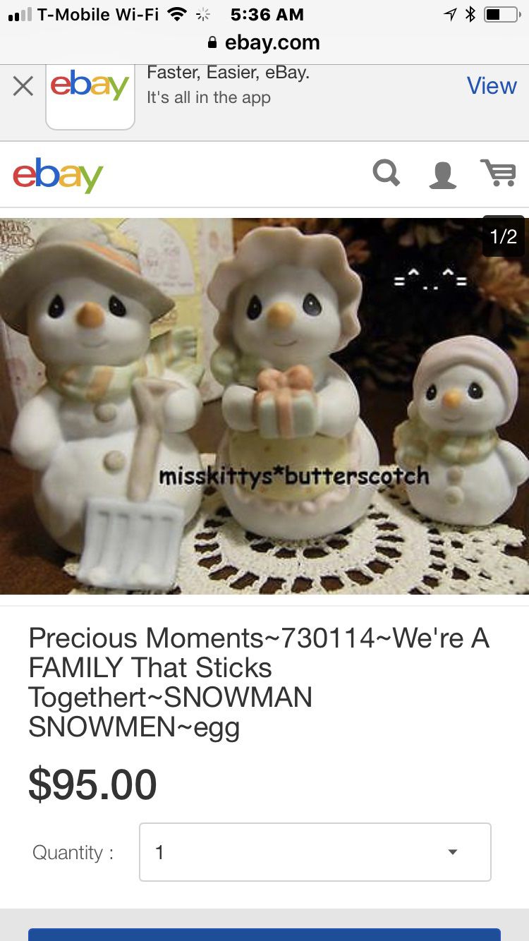 Precious moments collectibles , snowmen