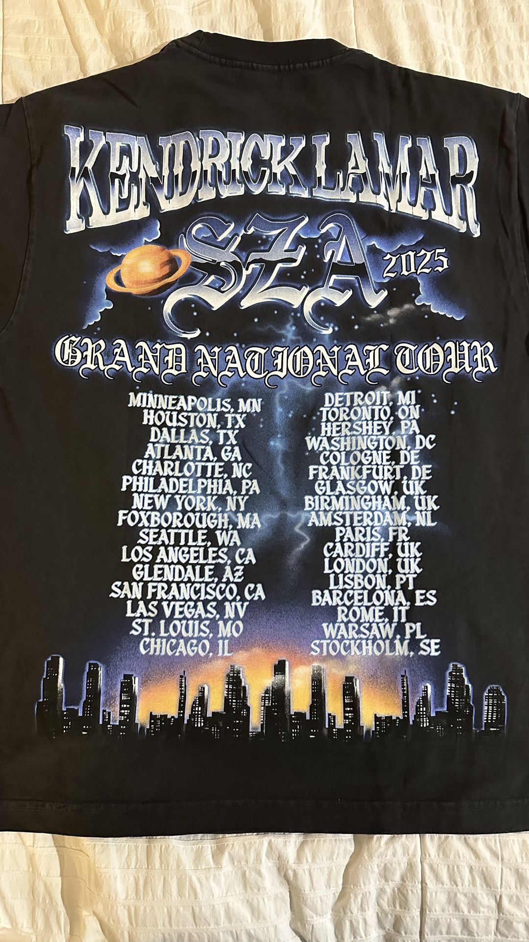 Kendrick Lamar x SZA - Official Exclusive Tour Shirt
