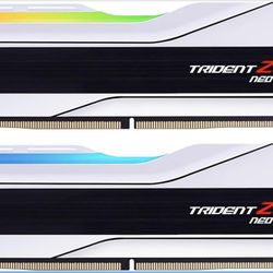 G.SKILL Trident Z5 Neo RGB Series DDR5 RAM (AMD Expo) 64GB (2x32GB) 6000MT/s CL30-36-36-96 1.40V Desktop Computer Memory U-DIMM - Matte White (F5-6000
