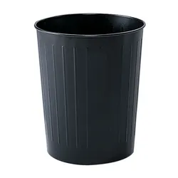 New Black Steel Round Basket plant planter can large bin pot