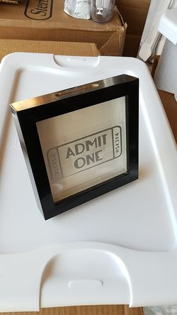 Shadowbox ticket memory box