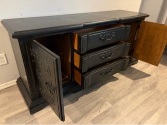 Solid Wood Stanley Buffet : Credenza : Sideboard : TV Stand : Coffee Bar