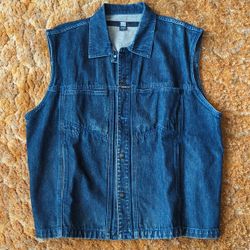Marithe Francois Girbaud Men's XL Denim Vest