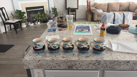Mexican Ceramic Coffee Talavera Cups