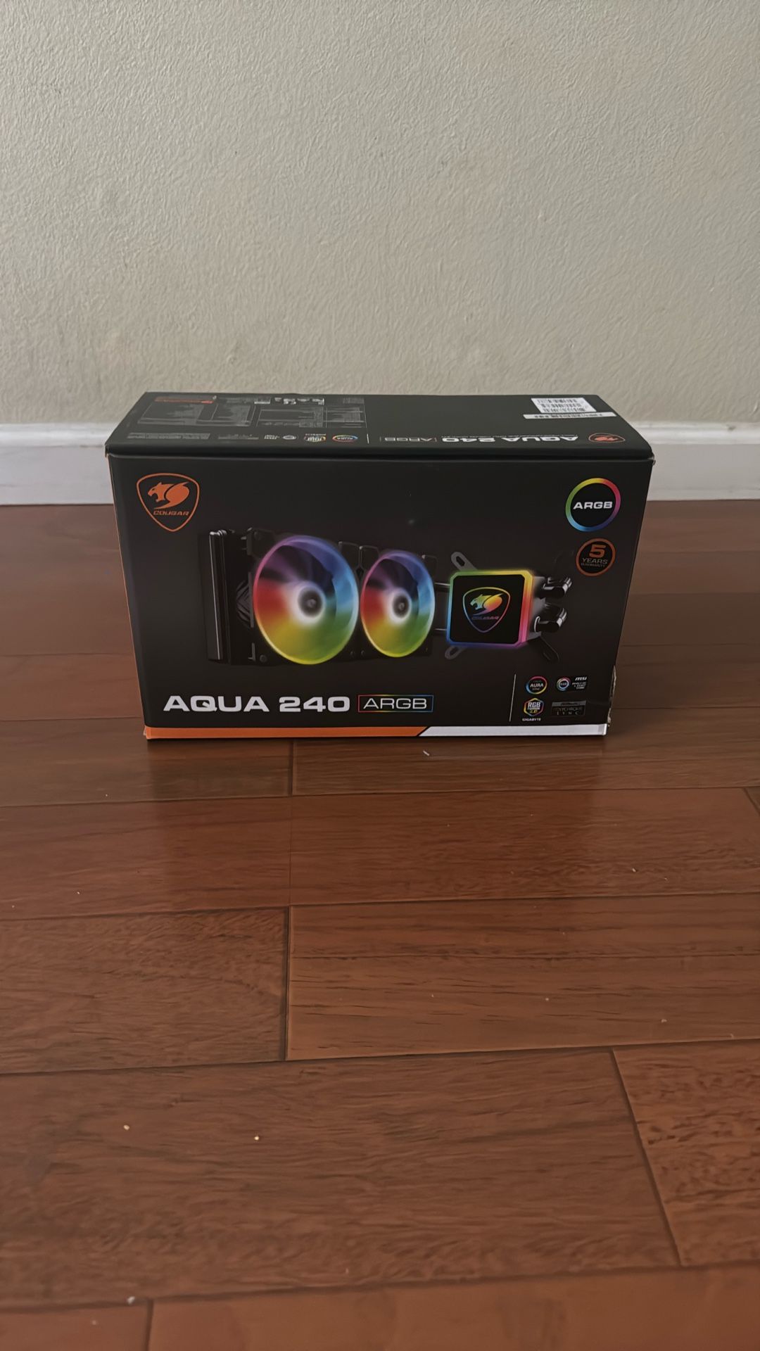 GREAT PRICE!!! Cougar ARGB WaterCooler Aqua 240 Black