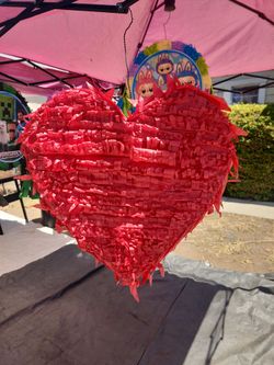 Red Heart pinata
