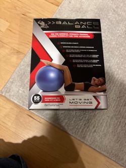 Balance Ball 55cm Blue with Pump