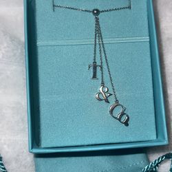 Tiffany & Co. Logo Lariat Necklace 
