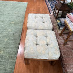 Ottomans With Matching Pillows 