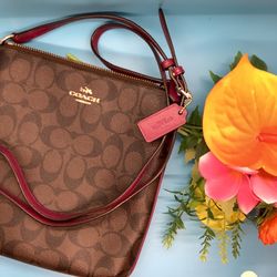Coach Brown/Purple Crossbody