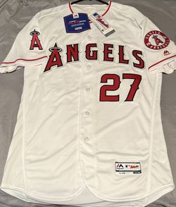 Mike Trout Angels Singed Jersey