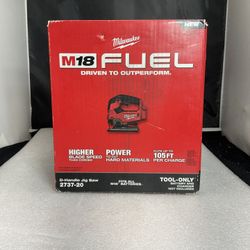 Milwaukee 2737-20 M18 FUEL Brushless Cordless D-Handle Jig Saw NEW
