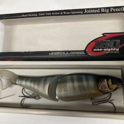 Jackal Jointed Big Pencil 180, Floating Glider Swimbait ,new Never Used.