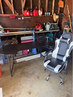 Desk and chair