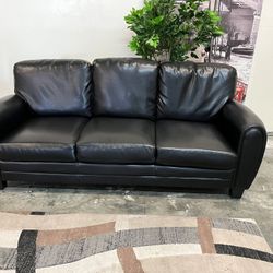 Faux Leather Sofa 