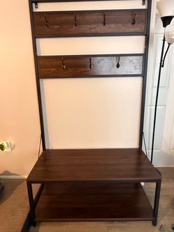 Entryway Hall Tree with Storage Bench