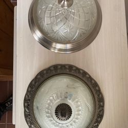 Antique Glass Domes Ceiling Light Fixtures