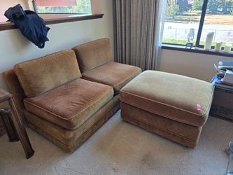 FREE! 52in loveseat and Ottoman