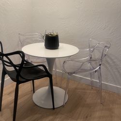Modern White Tulip Table