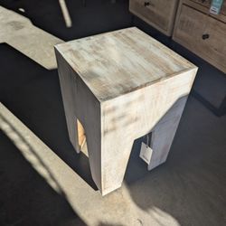 Mango Wood Narrow End Table