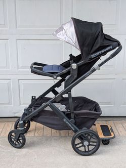 UPPAbaby VISTA + PiggyBack Board, Leather Grips & Organizer (Excellent Condition)