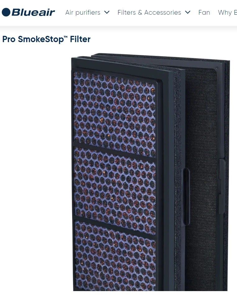 Genuine BlueAir Pro Series Smoke Stop Air Purifier Filter Set!