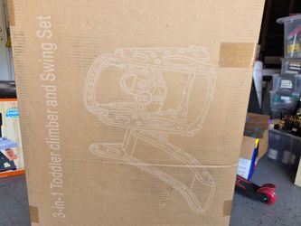 Brand new 3-in-1 Toddler climber and swing set