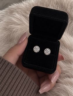 2TCW VVS Moissanite Earrings | 14K White Gold Plated On Pure 925 Sterling Silver Passes Diamond Test
