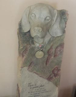 Beagle Memorial sculpture