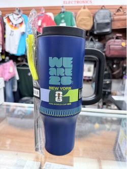 FIFA World Cup 2026 40 oz Stainless Steel Travel Tumbler Blue New York